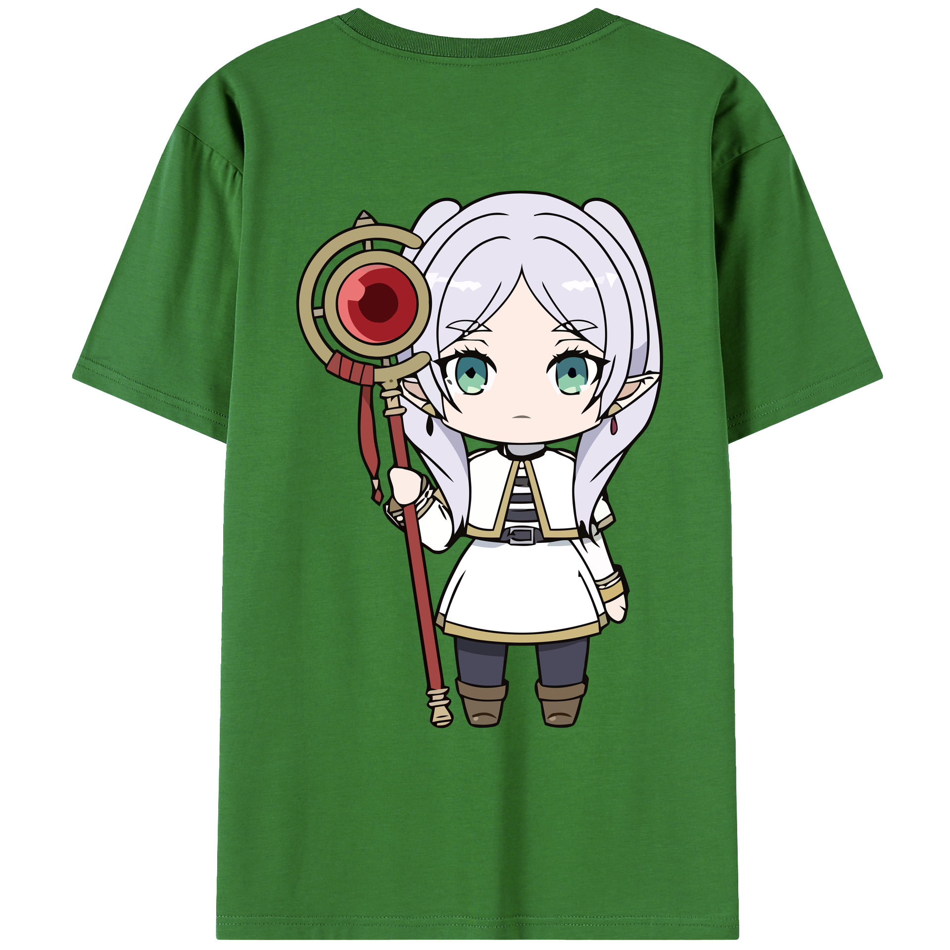 （画像用） 葬送のフリーレン Frieren レディース半袖Tシャツ(バックプリント)